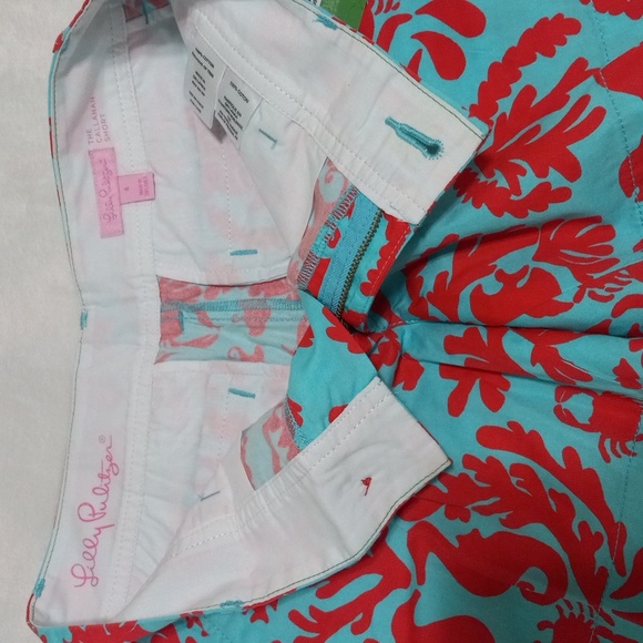 Lilly Pulitzer Callahan Shorts in Shorely Blue Don't Be Shellfish NWT - Picture 11 of 13